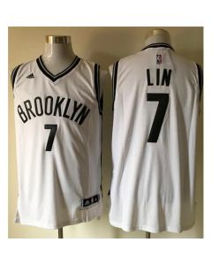 Nets #7 Jeremy Lin White Home Stitched NBA Jersey