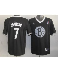 Nets #7 Joe Johnson Black 2013 Christmas Day Swingman Stitched NBA Jersey