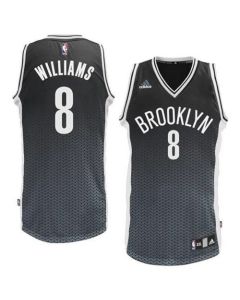 Nets #8 Deron Williams Black Resonate Fashion Swingman Stitched NBA Jersey