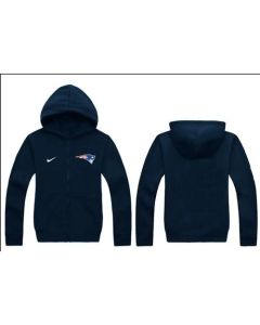 New England Patriots Authentic Logo Hoodie Navy Blue
