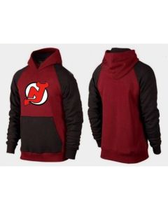 New Jersey Devils Pullover Hoodie Burgundy Red & Black