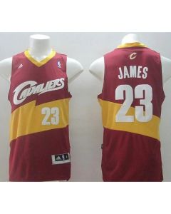 New Revolution 30 Cavaliers #23 LeBron James Red Stitched NBA Jersey