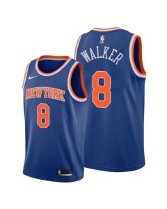 New Yok Knicks #8 Kemba Walker Blue Stitched Swingman Basketball Jersey