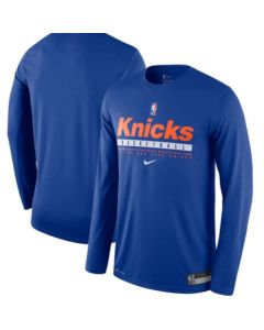 New Yok Knicks Blue Legend Performance Long Sleeve T-Shirt