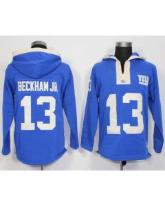 New York Giants #13 Odell Beckham Jr Royal Blue Player Winning Method Pullover NFL Hoodie