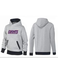 New York Giants English Version Pullover Hoodie Grey & Black