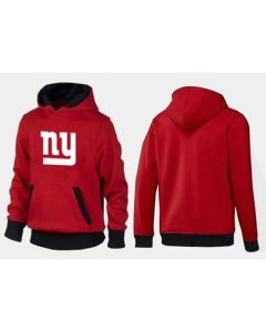 New York Giants Logo Pullover Hoodie Red & Black