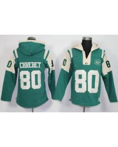 New York Jets #80 Wayne Chrebet Green Player Winning Method Pullover NFL Hoodie