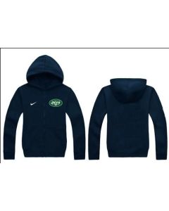 New York Jets Authentic Logo Hoodie Navy Blue