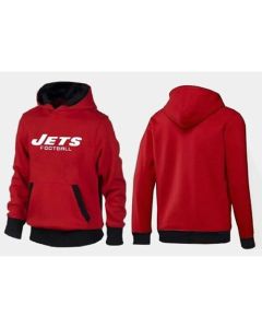 New York Jets Critical Victory Pullover Hoodie Red & Black