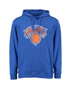 New York Knicks Distressed Hoodie Blue