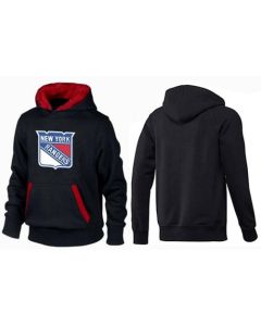 New York Rangers Pullover Hoodie Black & Red