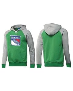 New York Rangers Pullover Hoodie Green & Grey