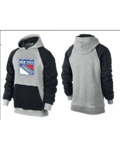 New York Rangers Pullover Hoodie Grey & Black
