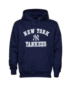 New York Yankees Fastball Fleece Pullover Navy Blue MLB Hoodie