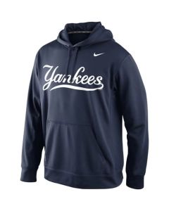 New York Yankees Men's KO Wordmark Perfomance Navy MLB Hoodie
