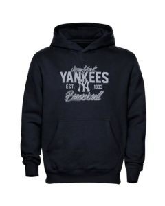 New York Yankees Script Baseball Pullover Navy Blue MLB Hoodie