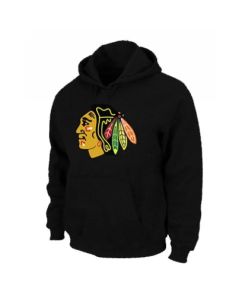 NHL Chicago Blackhawks Big & Tall Logo Pullover Hoodie Black