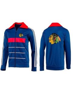 NHL Chicago Blackhawks Zip Jackets Blue-3