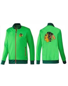 NHL Chicago Blackhawks Zip Jackets Green-1