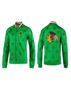NHL Chicago Blackhawks Zip Jackets Green-2