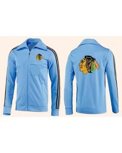 NHL Chicago Blackhawks Zip Jackets Light Blue