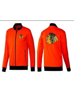 NHL Chicago Blackhawks Zip Jackets Orange-1