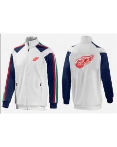 NHL Detroit Red Wings Zip Jackets White-2