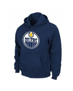 NHL Edmonton Oilers Big & Tall Logo Pullover Hoodie Dark Blue