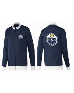 NHL Edmonton Oilers Zip Jackets Dark Blue