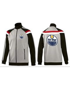 NHL Edmonton Oilers Zip Jackets Grey