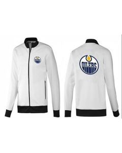 NHL Edmonton Oilers Zip Jackets White-1