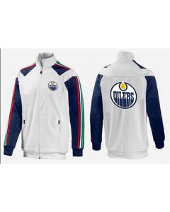 NHL Edmonton Oilers Zip Jackets White-2