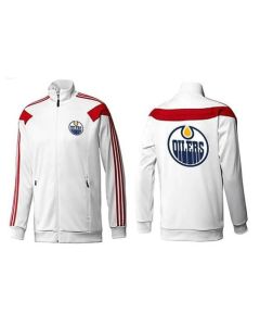 NHL Edmonton Oilers Zip Jackets White-3