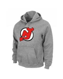 NHL New Jersey Devils Big & Tall Logo Pullover Hoodie Grey