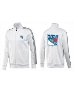 NHL New York Rangers Zip Jackets White-2