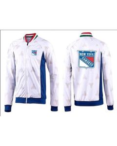 NHL New York Rangers Zip Jackets White-3