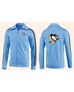 NHL Pittsburgh Penguins Zip Jackets Light Blue