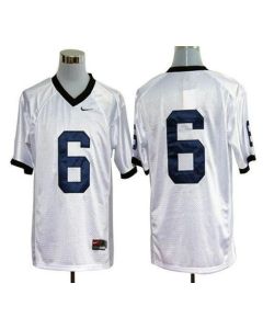 Nittany Lions #6 White Stitched NCAA Jersey