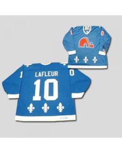 Nordiques #10 Guy Lafleur Stitched CCM Throwback Blue NHL Jersey