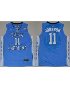 North Carolina #11 Brice Johnson Blue Basketball Stitched NCAA Jersey