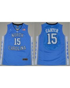 North Carolina #15 Vince Carter Blue Stitched NCAA Jersey