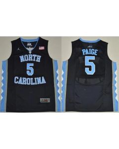 North Carolina #5 Marcus Paige Black Basketball Stitched NCAA Jersey