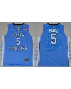 North Carolina #5 Marcus Paige Blue Basketball Stitched NCAA Jersey