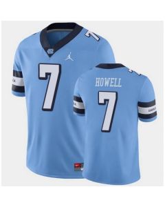 North Carolina #7 Sam Howell Blue Stitched NCAA Jersey