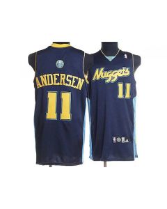 Nuggets #11 Chris Andersen Stitched Dark Blue NBA Jersey