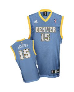 Nuggets #15 Carmelo Anthony Stitched Baby Blue Youth NBA Jersey