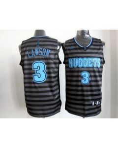 Nuggets #3 Ty Lawson Black/Grey Groove Stitched NBA Jersey