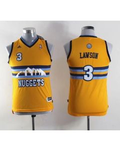 Nuggets #3 Ty Lawson Yellow Alternate Stitched Youth NBA Jersey