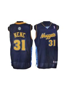 Nuggets #31 Nene Hilario Stitched Dark Blue NBA Jersey